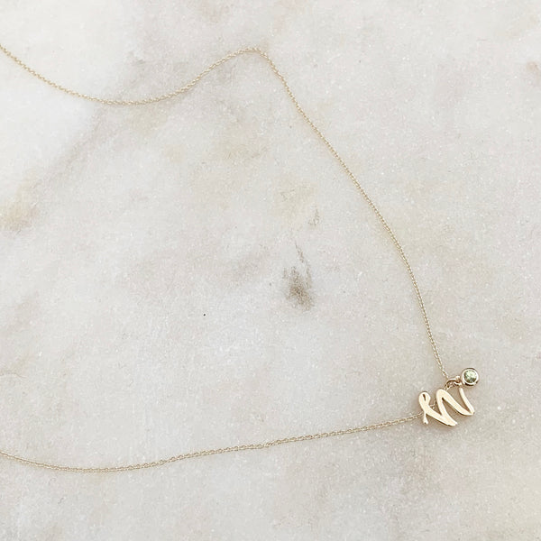 Nadri initial pendant on sale necklace