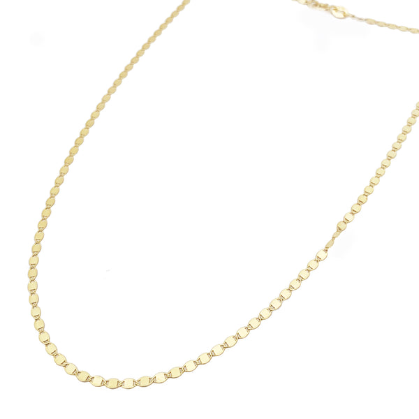 Flat Shiny Disc Chain Necklace – Easter Ahn Design